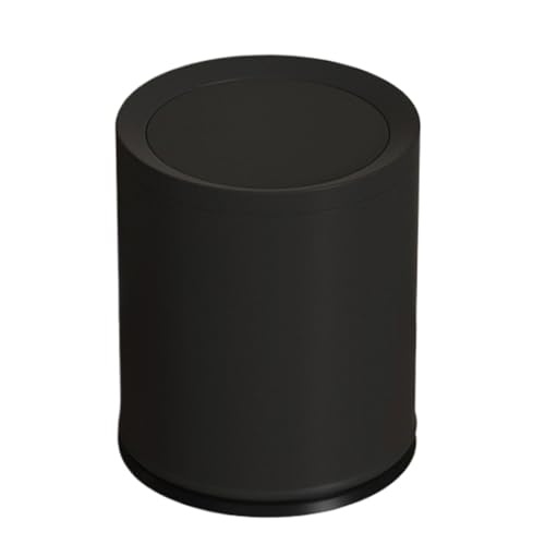 Zymoplas Innovador contenedor de basura con orificios de almacenamiento en el cubo interior que simplifica la gestión residuos Cubos interiores y exteriores dobles, Negro mate, 10L