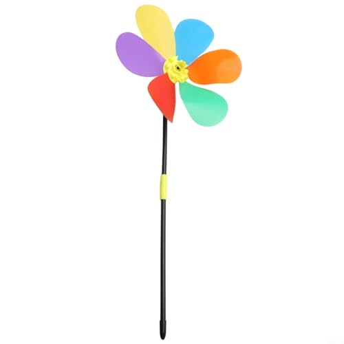 Zilimontt Decorazione da giardino colorata in PVC con girandola, per decorazione esterna e giochi per bambini, 51 x 23 x 3 cm, resistente alle intemperie