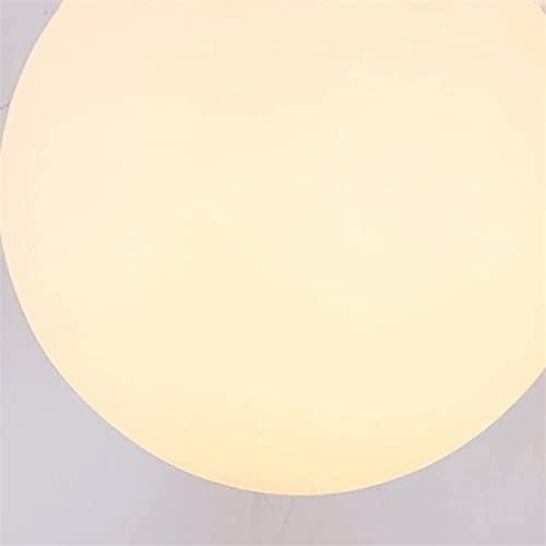 Lampe murale créative avec globe en verre blanc diffusant une lumière douce - 7