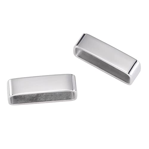 DJCAIZYY 2Piece Stainless Steel Belt Loop Keeper 1.5