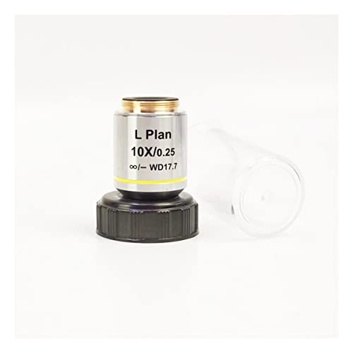 Microscope Working Distance Infinity Plan Objective Lens 5X 10X 20X 50X 100X for Metallurgical Microscope(10X)