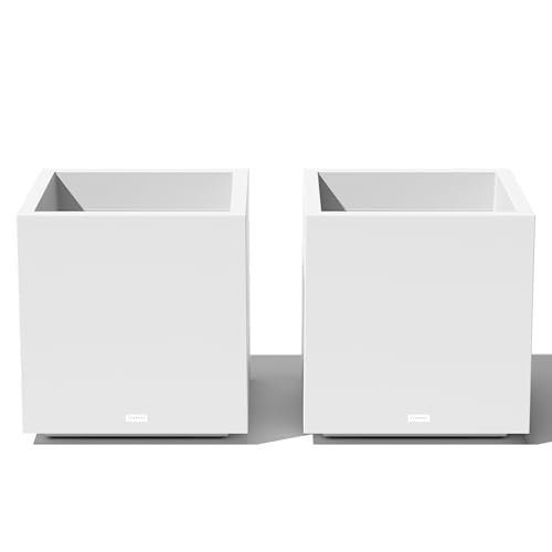 Image of Veradek Block Series Cube Planter - Square Outdoor Planter