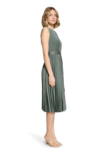 Robe Betty & Co confortable taille 16 : sublimez vos formes en vert Lily Pad