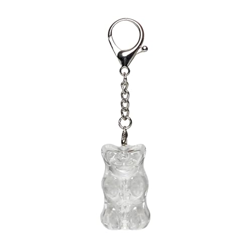 DCHK Haribo Gummybear LED Acrylic Keychain Motion-Activated Light-Up Character Charm for Decorative Use