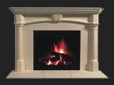 Image of Artisan Cast Stone Noncombustible Fireplace Mantel Surround