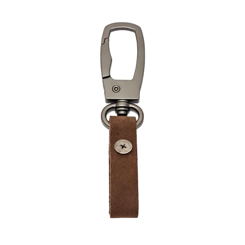 Image of THE MEN THING - Stylish Multicolor Stainless Steel Keychain for Men & Boys (FORGECLIP DARK BROWN)