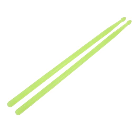 Baquetas luminosas de nylon verde para batería, par miniatura 1