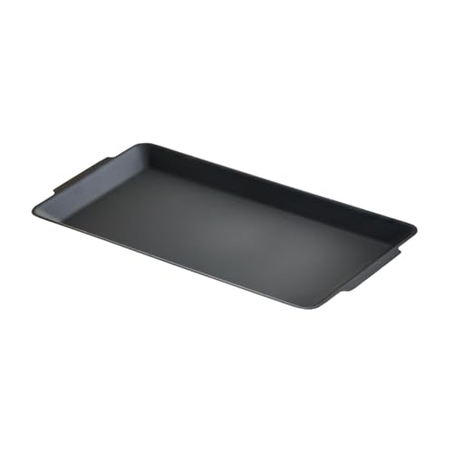 SiaBiced Placa para Parrilla de Acero Inoxidable Compatible con Estufa de Gas Sartén Grill Bandeja Resistente Fácil de Limpiar Suministros de Cocina Adecuados, S