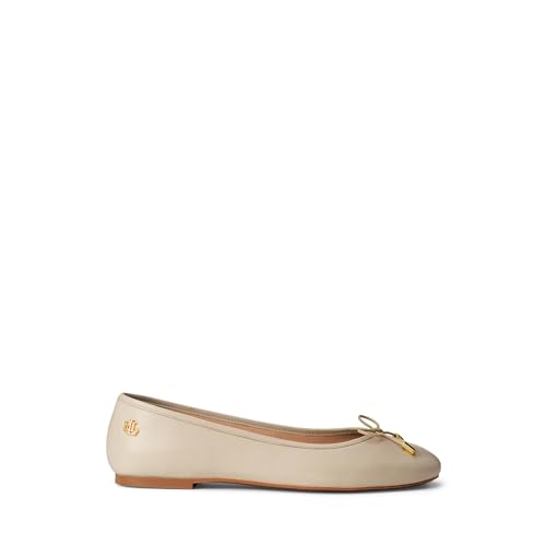 Image of Lauren Ralph Lauren Womens Jayna Nappa Leather Flat