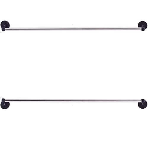 YYST Type A 16'-39.5' Magnetic Curtain Rod for Metal Door,Magnetic Window Caf&eacute;, French Door Sash...