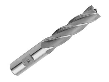 2 Pcs, 3/8 X 3/8 Hss 4 Flute Single End Long End Mill, Qualtech, Dwcf712, Finish: Uncoated (Bright) Flute Length: 1-1/2, Overall Length: 3-1/4 Shank Size: 3/8;