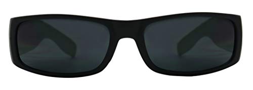 ShadyVEU Super Flat Top Hardcore Cholo OG Gangster Dark Black Matte Frame Rectangular Bulky Square Sunglasses2