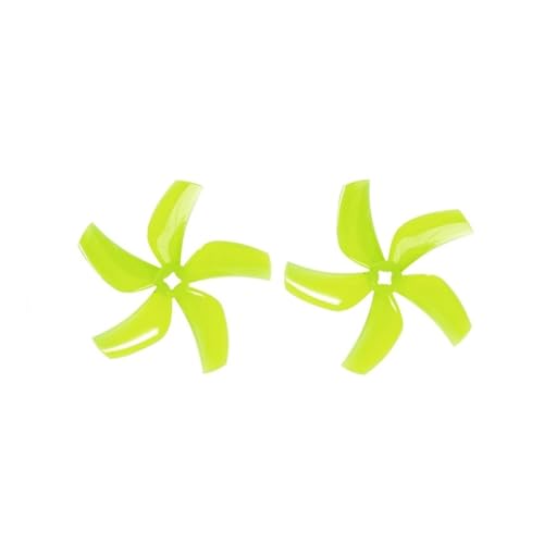 Hélice FPV D76 3 pouces 5 pales pour drone Cinewhoop jaune