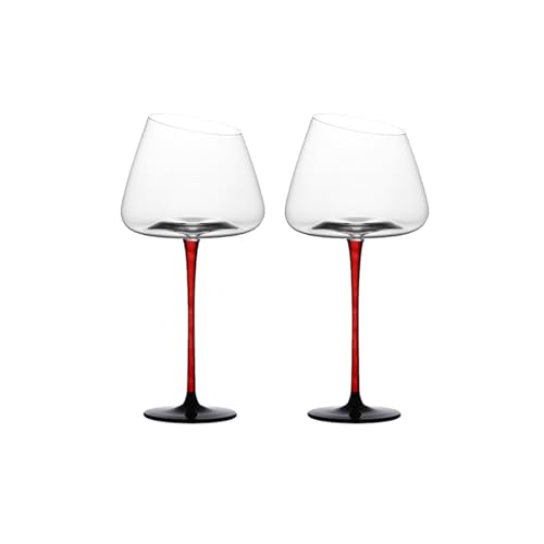 LJPDY Crystal Wine Glasses 650ml Clear Set for Home & Bar
