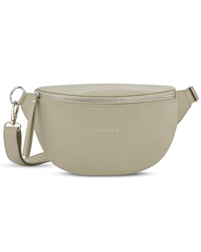 Bolsa de cintura elegante Expatrié Alice Small de cuero vegano verde mujer