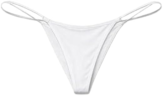 Fikten Pack of 3 Single Strap Bikini Set for Women - Colors: Black, White, Skin - Comfortable and Stylish