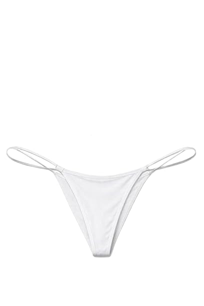 fikten Pack of 3 Single Strap Bikini Set for Women - Colors: Black, White, Skin - Comfortable and Stylish-picture-39