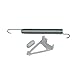 Produktbild Türscharnierfeder Farbcode grün rechts/links Spülmaschine Geschirrspüler Original Bosch Siemens 00426021 426021 auch Balay Constructa Lynx Profilo Viva für vvd shx sgu sgs se dgs cg bm