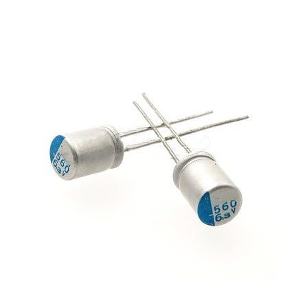 Condensateur électrolytique solide 560uF 6.3V pour circuits imprimés miniatures