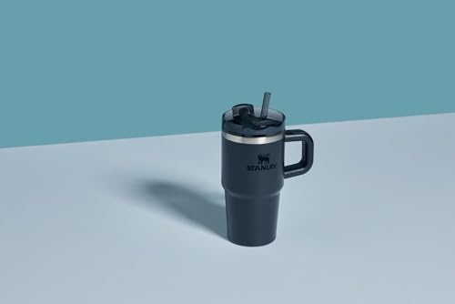 Image of STANLEY Quencher H2.0 Tumbler with Handle and Straw 14 oz | Flowstate 3-Position Lid | Cup Holder Compatible for Travel | Insulated Stainless Steel Cup | BPA-Free | Black 2.0