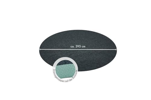 Césped artificial para exterior resistente a la intemperie y drenaje con puntos 7