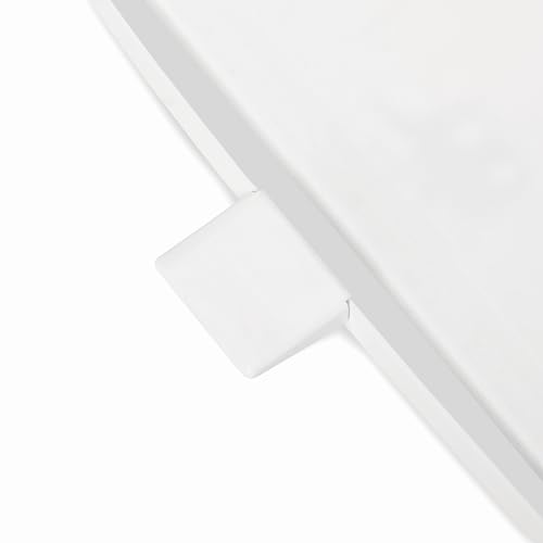 Image of Rubbermaid Commercial Products Defenders Biohazard Step-On Trash Can 13-Gallon White Square Steel Waste Disposal in Doctors Office /Hospital /Medical /Healthcare Facilities