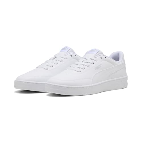 Puma Court Classic Clean Sneaker, Unisex, Weiß, Kühles Hellgrau, 11 UK – Ansicht 1