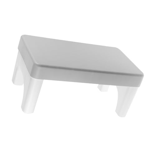 minkissy Plastic Bathroom Squatting Stool Skid Toilet Stepping Stool for Adults Heavy Duty Footstool for Easy Access to Toilet Design for Bathroom Use