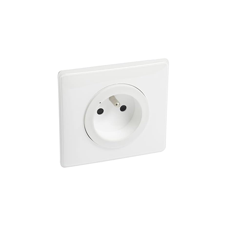 legrand prise murale céliane with netatmo prise connectée 16a/3680w protégée contre les surcharges pour pose encastrée ou en saillie fabriqué en france laqué blanc