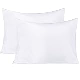 BEDSUM Microfiber Standard Pillowcases Set of 2, Soft Wrinkle Resistant and Easy Care Pillow Cases w
