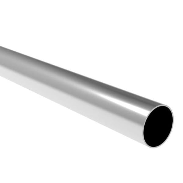 Sellon24 Tubo de acero inoxidable V4A AISI 316, diámetro de 42,4 x 2 mm, longitud 3000 mm, pasamanos pulidos, tubo redondo, barandilla brillante