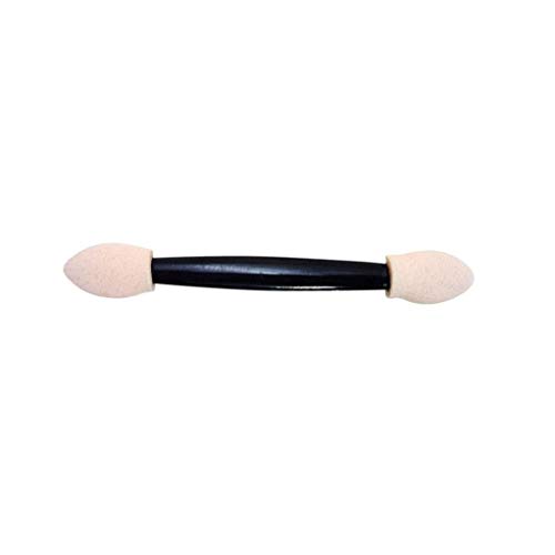 50 Pack brosses de fard à paupières Throwaway double face Pinceau fard à paupières éponge Incliné ovale Maquillage Applicateur pinceau de maquillage Cover
