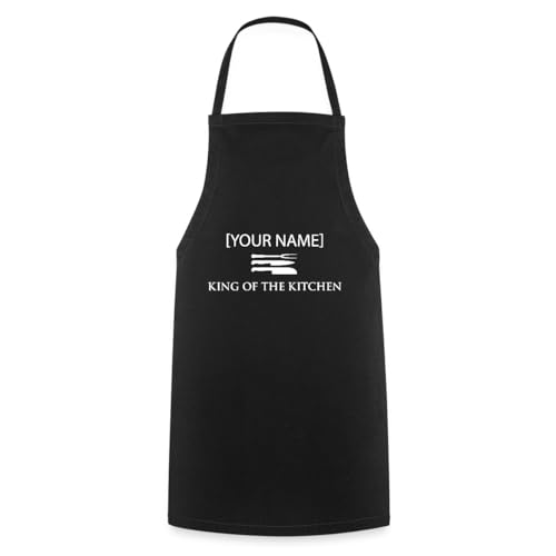Image of Spreadshirt Custom Cooking Apron King Of The Kitchen Personalised Apron