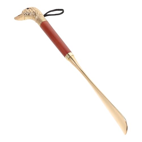 Calzador de metal resistente de 32 cm con mango largo ergonómico