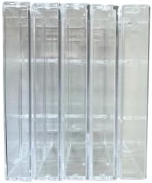 Cassette Tape Storage Cases, Clear Plastic (5)