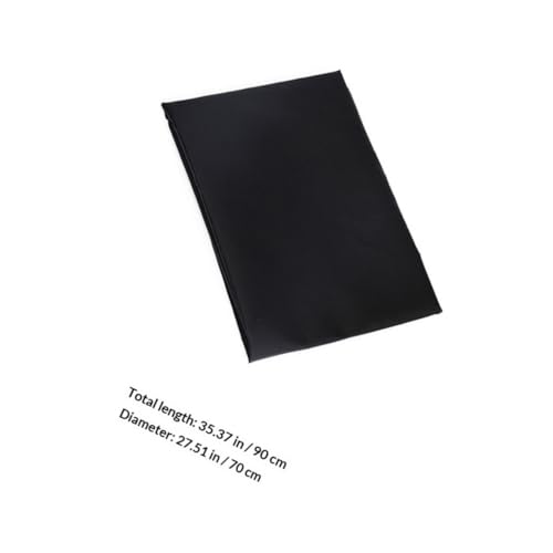 Capa de peluquería impermeable negra con cierre de gancho y bucle miniatura 2