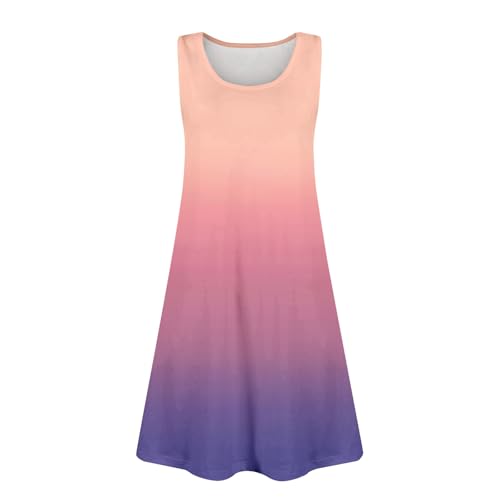 Girls Summer Tank Maxi Dresses Boho Sleeveless A-Line Casual Flowy Tiered Dress with Pockets2