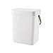 Kosze na śmieci Compost Bin Do Kuchnia Counter Wiszące Małe Kosz Puszka Z Pokrywką Podlewozmydlenie Kuchnia Domowa Bin Kuchnia Kuchnia Szafka Drzwi Recykling Bin 4 Kolory Trash Cans (Color : White)