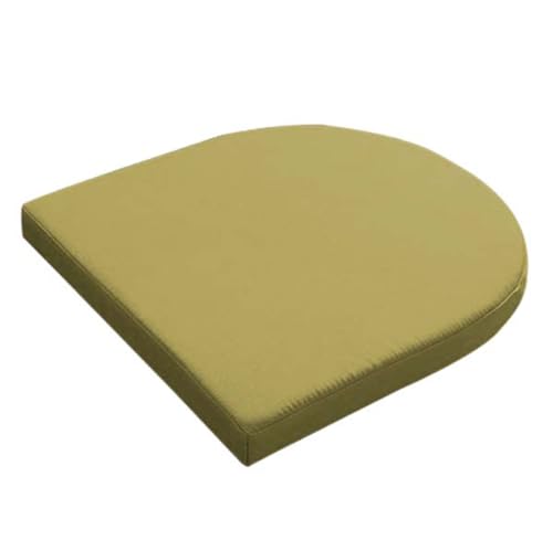 Genérico Cojín de jardín Impermeable en Forma de U para Exteriores, para Silla, Columpio de Patio, hogar y Cocina, Color Verde Oscuro (35 x 35 x 5 cm), cómodo tapete de jardín.