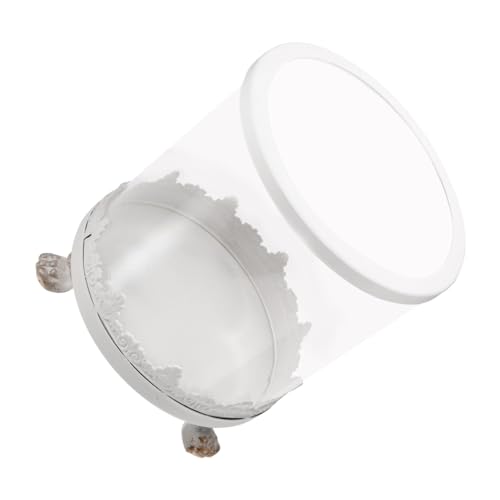 BIUDECO Glass Display Dome Small Flower Display Case with Metal Stand Elegant Decor for Home Office Desk Flower