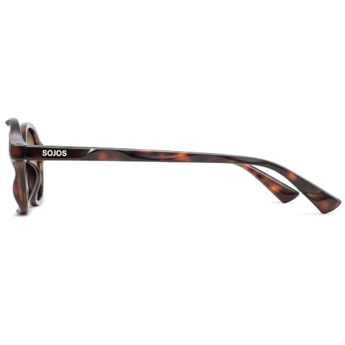 Image of SOJOS Trendy Polarized Oval Sunglasses for Women Men,Fashion Ovale Rounded Shades Fashion Wave Frame UV400 Protected SJ2697