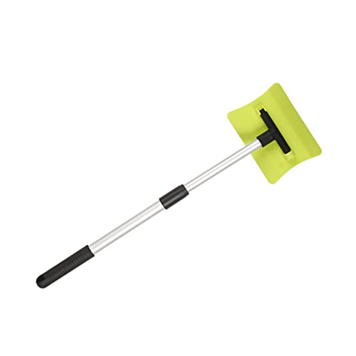 ifundom 1Pc Telescopic Snow Removal Shovel with Ergonomic Handle Multi Function Ice Scraper for Cars Compact Design for for Heavy Snow and
