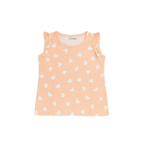 Image of Kidbea Girls' Cotton Dresses | Soft, Breathable Casual & Trendy Outfits for Kids | Sleeveless & Ruffle Sleeve Styles with Multiple Cute Prints