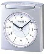 Réveil Seiko Analogique Plastique Blanc Et Doré