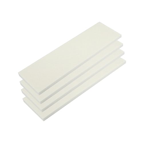A ABSOPRO 400x120x15mm 4pcs Car Garage Wall Guard Door Bumper Protector Anti Collision Water Resistance White Item Replacement