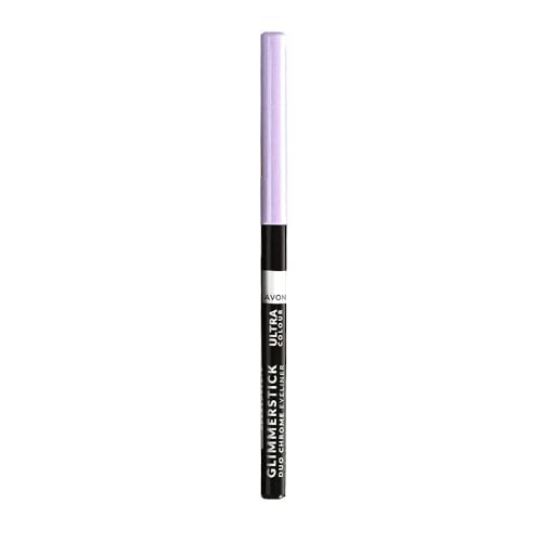 2 x Avon Glimmerstick Eyeliner Twist Up - No Need To Sharpen (Lilac Veil Chrome)