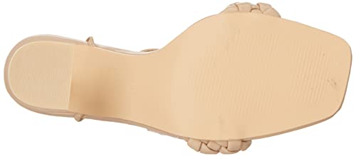 Cape Robbin Curve Sexy Woven High Heels For Women, Square Open Toe Shoes Heels - Nude Size 10 #TOP3