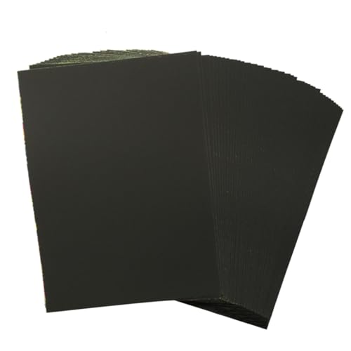 HAWILLOSCH Paquete De 2 Sábanas Papel de Borrador Arte Juguete Libro de grafitis rascar Papel de Arco Iris de Dibujo Black