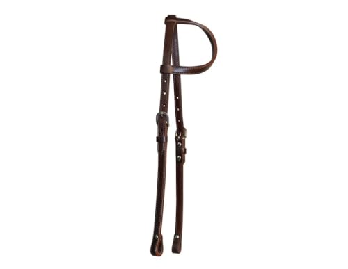 Circle Y Rolled Single Ear Headstall Walnut