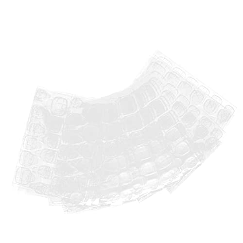 Generic Pestañas Adhesivas de Uñas Transparentes y Transpirables de Doble Cara para Uñas Postizas Duraderas, Respetuosas con el Medio Ambiente, 50 Hojas de Pegamento Fino para para Mujeres